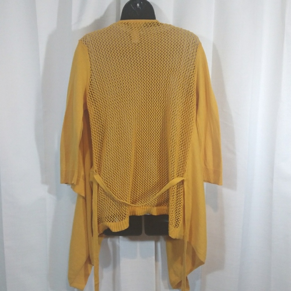 Yellow Cozy-Chic Cardigan Wrap - Picture 5 of 7